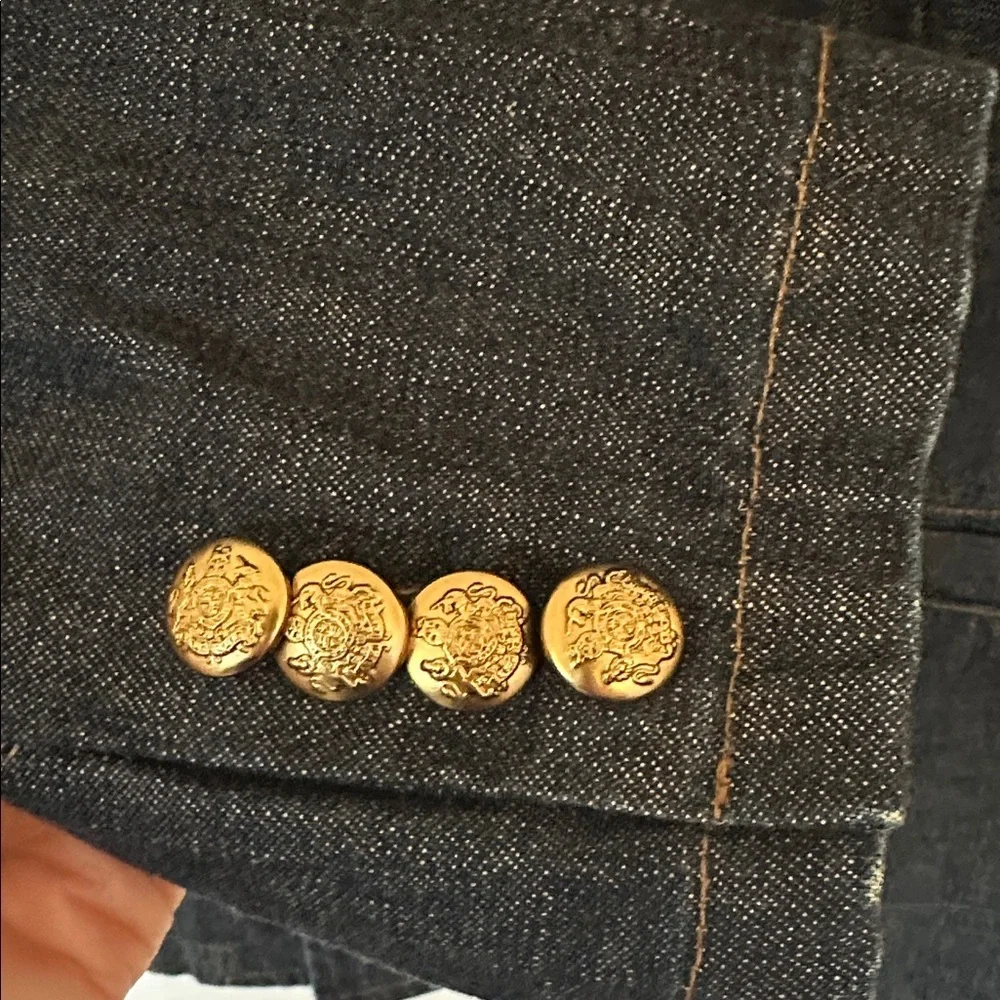 Vintage Lauren Jeans Co. Denim Blazer – Double-Breasted | Size Medium - Picture 5 of 14